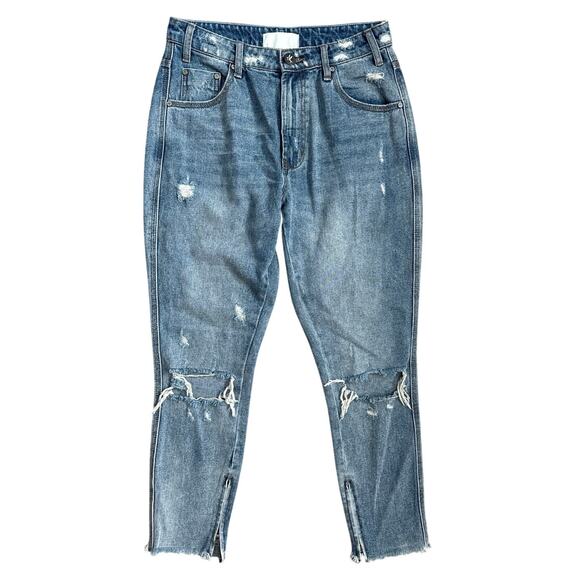 One x One Teaspoon High Waist Freebird Rigid Skinny Leg Jeans Light Wash Size 29 - Picture 4 of 13